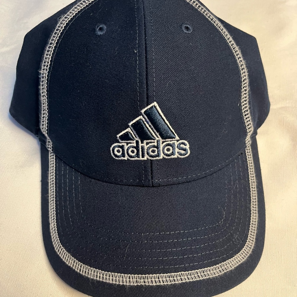 Adidas Navy Cap with White Stitching